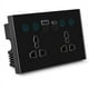 thumbnail image 1 of Enchufe Universal UE, Reino , EE. UU., Tuya, WiFi, Interruptor de de Corriente Inteligente Negro con Puerto USB y Tipo C, Salida Smart Life, 1 of 5