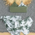 thumbnail image 6 of Rhuody Swim Suits For Girls 7-8 Years 3 Pcs Swimwear Bathing Suits Tropical Floral Print Bikini Sets With Cover Up Skirt Sweet Beach Wear Army Green, 6 of 6