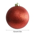 thumbnail image 3 of LmnLft Large Christmas Ball Ornaments, 4.72 Inch Glitter Plastic Holiday Decorations, Indoor Outdoor Hanging Baubles for Xmas Tree, Party, Storefront Display, Commercial or Home Christmas Décor, 3 of 6