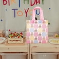 thumbnail image 5 of Cloth Birthday Non-woven Fabric Packaging Gift Tote Bags Rectangle Pink 44cm Unfold: 22x21.5x11cm, 5 of 6