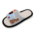 thumbnail image 2 of KANG Colorful Thick Soled Linen Slippers For Indoor Non Slip Slippers, 2 of 9