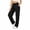 Black, variant on Ashirexll Casual Pants for Women Plus Size Solid Elastic Waist Pocket Long Pants Casual Sweatpants for Fall Daily