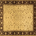 thumbnail image 1 of Ahgly Company Indoor Square Oriental Brown Traditional Area Rugs, 4' Square, 1 of 4
