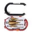 thumbnail image 3 of Agiferg High-speed Reaming Pagoda Sawtooth Set（6pcs） Triangular Shank Step Drill Serrated Drill, 3 of 9