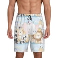 thumbnail image 3 of Lsque Cute Animals Mens Sleep Pajama Shorts,Short Pajama Pants, Cotton Ultra-Soft Knit-X-Large, 3 of 9