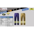 thumbnail image 3 of Flame Resistant FR High Visibility Hi Vis Pant 88/12 Cotton Nylon blend 9 oz twill, 3 of 4