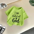 thumbnail image 4 of Kids Shirts For Girls Letter Toddler Girl Short Sleeve Shirt Loose Soft Summer Tops For Girls 4-6 Years Girls Shirts Cute&nbsp;Girl&nbsp;Clothing, 4 of 4