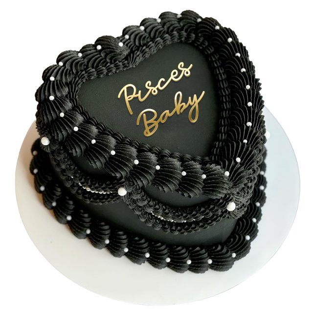 Adorno para tartas, cutylight, adorno de cumpleaños con zodíaco de Piscis