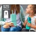 thumbnail image 4 of Reduce Water Bottle - Frostee Insulated Bottle For Kids, 13 oz - Vacuum Insulated, Cold for 12 Hours -  With Leak Proof and Hygienic Flip Top Lid - Bubble Gum, Easy Grip Finish, 4 of 9
