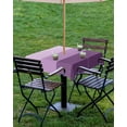 thumbnail image 4 of nqOlkjepod Purple Ombre Outdoor Tablecloth with Umbrella Hole & Zipper, Modern Abstract Art Farmhouse Striped Square Table Cover 60x60 Inch, Dining Waterproof Table Cloth Protector for Patio/Party, 4 of 7