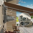thumbnail image 3 of Outsunny 13' x 8' Manual Retractable Awning Sun Shade Shelter for Patio Deck Yard with UV Protection and Easy Crank Opening, Coffee Brown, 3 of 9