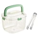 thumbnail image 3 of maquina de hielo Tipo De Prensa Bandeja De Cubitos De Hielo Reutilizable Ahorre Espacio Para Bebidas Congelador Enfriamiento Cubo De Hielo Verde, 3 of 7