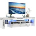 thumbnail image 3 of Blotout 71in LED TV Stand for 75/80 inch TV, High Gloss TV Entertainment Center with 2 Large Storage Drawer, APP RGB Light, Modern TV Stands for Living Room, 3 of 6