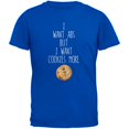 thumbnail image 1 of I Want Abs But I Want Cookies More Royal Adult T-Shirt, 1 of 1