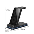 thumbnail image 3 of Cargador de Teléfono Android Cargador Inalámbrico 3 en 1 de 15W, Que Admite Auriculares, Reloj Y Teléfono, Luz Indicadora Wtih, Se Puede Usar Como Soporte de Teléfono Cargador Inalámbrico de Teléfono, 3 of 8