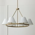 thumbnail image 3 of Capital Lighting 453261MA Parson 6 Light 35" Wide Ring Chandelier - Brass, 3 of 7