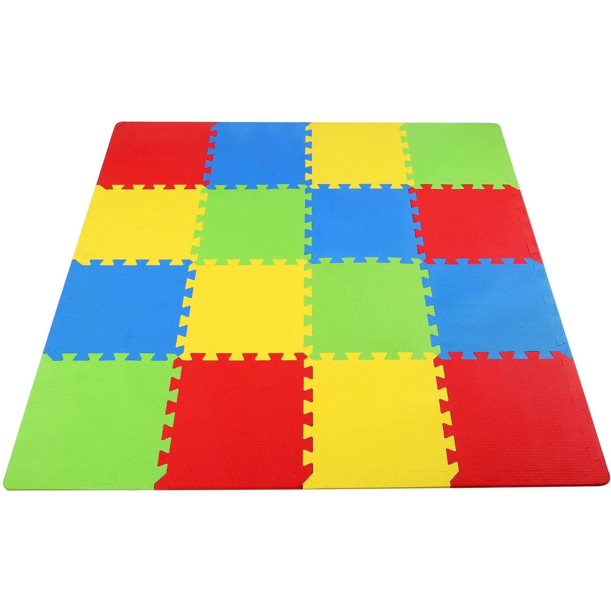 BalanceFrom Puzzle Exercise Mat with EVA Foam Interlocking Tiles 