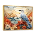 thumbnail image 2 of Designart "Geometric Guardian Coastal Seagull III" Animals Floater Framed Canvas Wall Art, 2 of 7