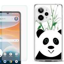 Phone Case for Cricket Icon Pro 2026, with Screen Protector, by OneToughShield - Panda