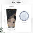 thumbnail image 4 of Salouo Elegant Lady With Hat Print 20oz Tumbler with Lid,Stainless Steel Vacuum Insulated Tumbler Durable Insulated Coffee Mug Thermal Cup with Splash Proof Sliding Lid-Straw Three-piece Set, 4 of 8