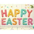 thumbnail image 4 of Easter Bunny Spring Celebration Festive Backdrop Banner Decorations Egg Party Supplies Photography Props Background, 4 of 4
