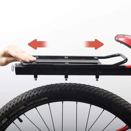 OZARK TRAIL ALUMINUM ADJUSTABLE REAR BIKE RACK WITH TAILIGHT