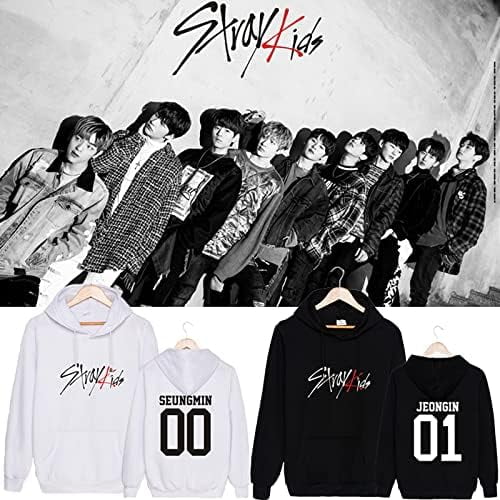 Kpop Skz Hoodie Sweatshirt ChangBin HyunJin Woojin Han Jisung Felix  Bangchan Minho Sweater for Unisex Adult - Walmart.com