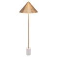 thumbnail image 3 of ZUO Bianca Modern 2-Light Floor Lamp in Gold & White, 3 of 6