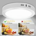thumbnail image 4 of Lámpara de Techo Redonda de 12 W, 1400 Lm, Luz Blanca Diurna de 6500 K, Voltaje de 85-265 V de Ancho, Adecuada para Iluminación Interior en Dormitorios, Salones y Cocinas (1 Pieza), 4 of 8