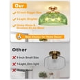 thumbnail image 3 of ZJQYDS Flush Mount Ceiling Light, 12 Inch Large Ceiling Light Fixture Gold, 3-Light Globe Glass Farmhouse Kitchen Lighting Fixtures for Bathroom, Hallway, Dining Room (Bulb Not Included), 3 of 15