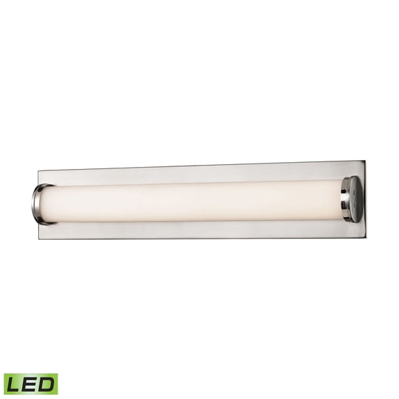 Elk Home 17-Inch Wide Barrie Vanity Light, Contemporary, Satin Nickel