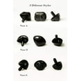 thumbnail image 2 of Black Safety Craft Animal Nose for Bear Puppet Doll Made in Japan (24mm G Nose - 2 pcs), 2 of 2