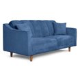 thumbnail image 3 of Sofá Cama De Velvet Azul Beehive Memory Foam Modelo Annika, 3 of 8
