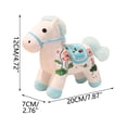 thumbnail image 2 of Orangide 2026 Year of The Horse Chinese New Year Ornaments Cute House Plush Mascot Home Decor Gifts Indoor Outdoor Hanging Ornament for Car, Bag, Holiday (White), 2 of 6