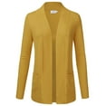 thumbnail image 1 of Women & Plus Open Front Knit Long Sleeve Pockets Sweater Cardigan, 1 of 4