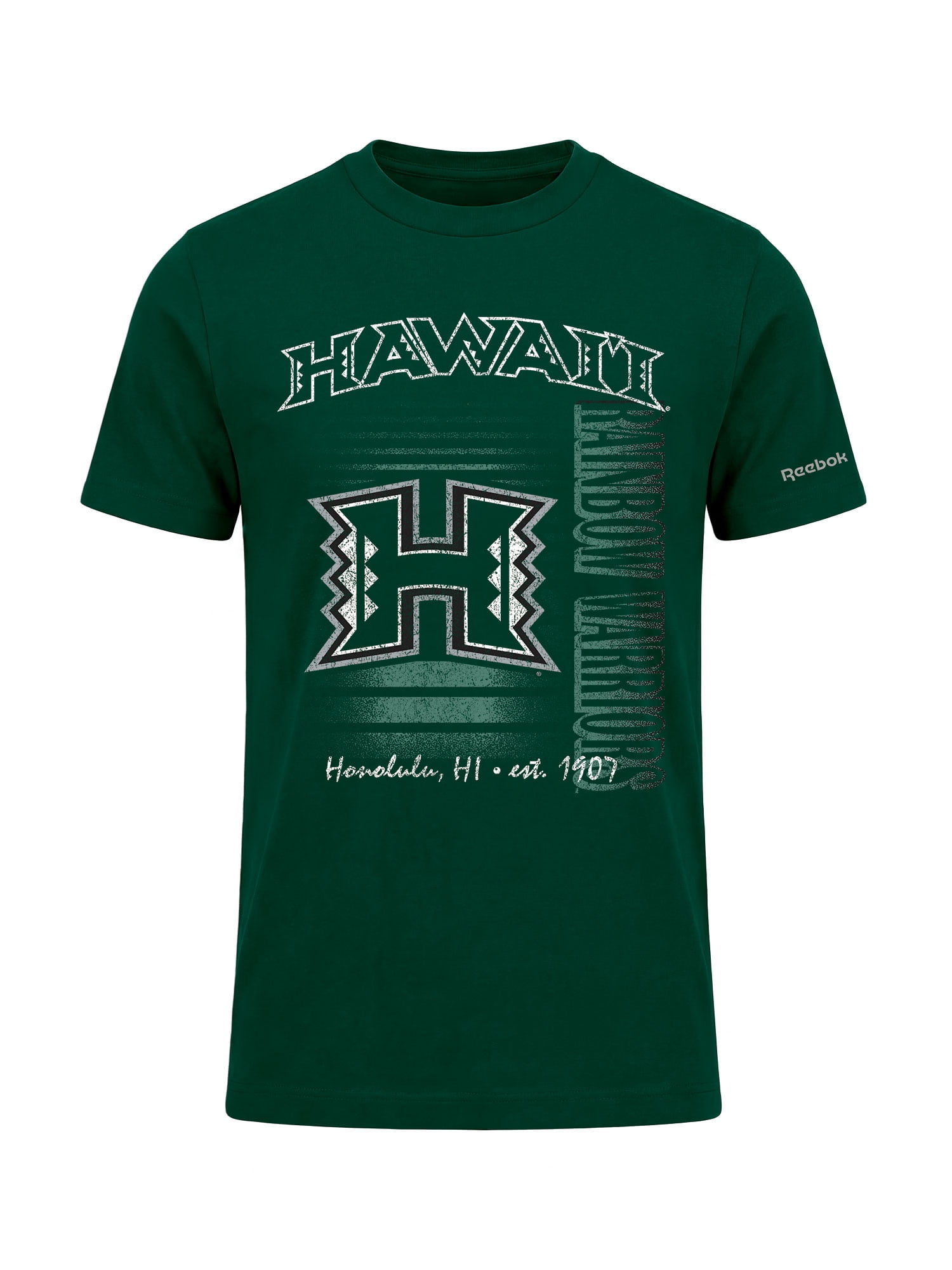 Hawaii Rainbow Warriors Reebok Mens Crew Neck Short Sleeve T-Shirt
