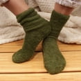 thumbnail image 3 of BambooMN Women's Super Soft and Cozy Feather Light Fuzzy Socks - Clover Green - Extra Large - 4 Pairs, 3 of 4