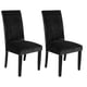 thumbnail image 1 of Fundas para sillas de comedor Yuarrent elástico Negro 2 piezas, 1 of 6