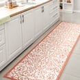 thumbnail image 3 of JONATHAN Y SANTA MONICA 2 x 10 Runner Rug, Madrid Vintage Filigree Textured Weave - Cream/Orange, SMB107L-210, 3 of 4