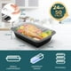 thumbnail image 2 of WGCC Contenedores de preparación de comidas, paquete de 50 contenedores de almacenamiento de alimentos extragruesos con tapas, lonchera Bento de plástico desechable y reutilizable, sin BPA, apilable,, 2 of 5