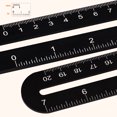 thumbnail image 3 of Regla Carpintería Reglas angulares, medidores, bisel en T deslizante Tri cuadrado con herramientas de medición de nivel de burbuja, 3 of 7