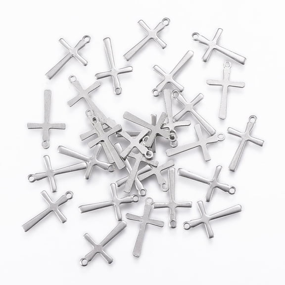 Non-201 Stainless Steel Tiny Charms Stainless Steel Color 14.5x9x0.8mm Hole: 1mm DIY