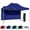 Blue, variant on Red 10x15 Instant Canopy Tent and Side Wall - Commercial Grade Steel Frame with Water-Resistant Canopy Top and Sidewall - Bonus Canopy Bag and Stake Kit Included