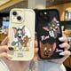thumbnail image 2 of Funda de teléfono con dibujos animados Happy Tom y Jerry para iPhone, fundas suaves antideslizantes para iPhone 15, 14, 13, 12, 11 Pro Max, 15, 14 Plus, X, XS Max, 8, 7, 6, 2 of 5