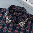 thumbnail image 5 of CYSFASHION Detachable Collar for Women Gingham Half Shirts Family Business Casual V Neck Dicky Collar Blouse Multicolor, 5 of 6