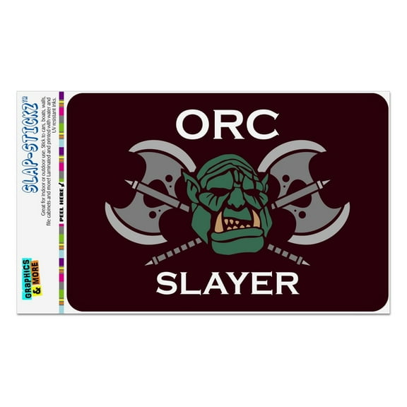 Orc Slayer Fantasy Games RPG Axe Home Business Office Sign