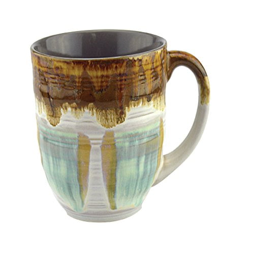 Rockin Gear Large Coffee Mugs 20 Ounce - Creative Glazed Ceramic Coffee and Tea Cups (GREEN, 1) - Best Gift for Coffee Tea Lover/Addicts