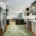 thumbnail image 4 of Wondo Low-Pile Vintage Carpet, Boho Area Rugs for Living Room Bedroom Kitchen, Green, 6' x 9', 4 of 8
