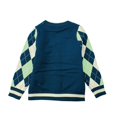 thumbnail image 6 of CHEEREAM Toddler Girls Boys Cardigan Sweater Long Sleeve Knit Coat Grid Stripe School Uniform Kids Unisex Clothes 3-8 Years, 6 of 6