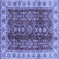 thumbnail image 1 of Ahgly Company Indoor Square Abstract Blue Modern Area Rugs, 7' Square, 1 of 1